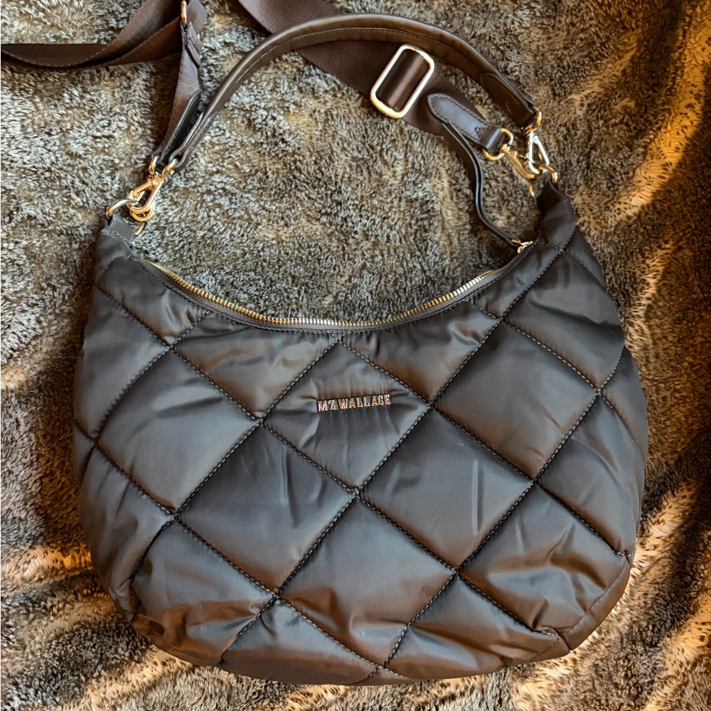 MZ Wallace Walnut Madison Shoulder Bag